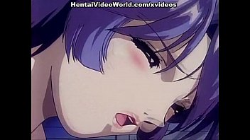 poking a lilac-heared anime pornography damsel
