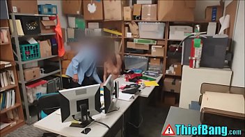 Rogue Security Guard Fucks Caught Teenage Shoplifter
